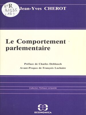 cover image of Le comportement parlementaire
